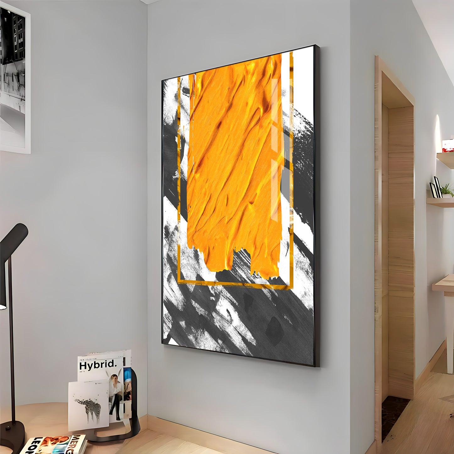 Vivid Strokes Of Sunshine Premium Acrylic Vertical Wall Art
