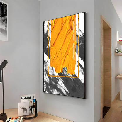 Vivid Strokes Of Sunshine Premium Acrylic Vertical Wall Art