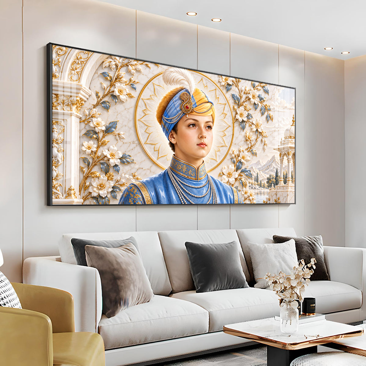 Guru Harkrishan Sahib Ji Premium Acrylic Horizontal Wall Art
