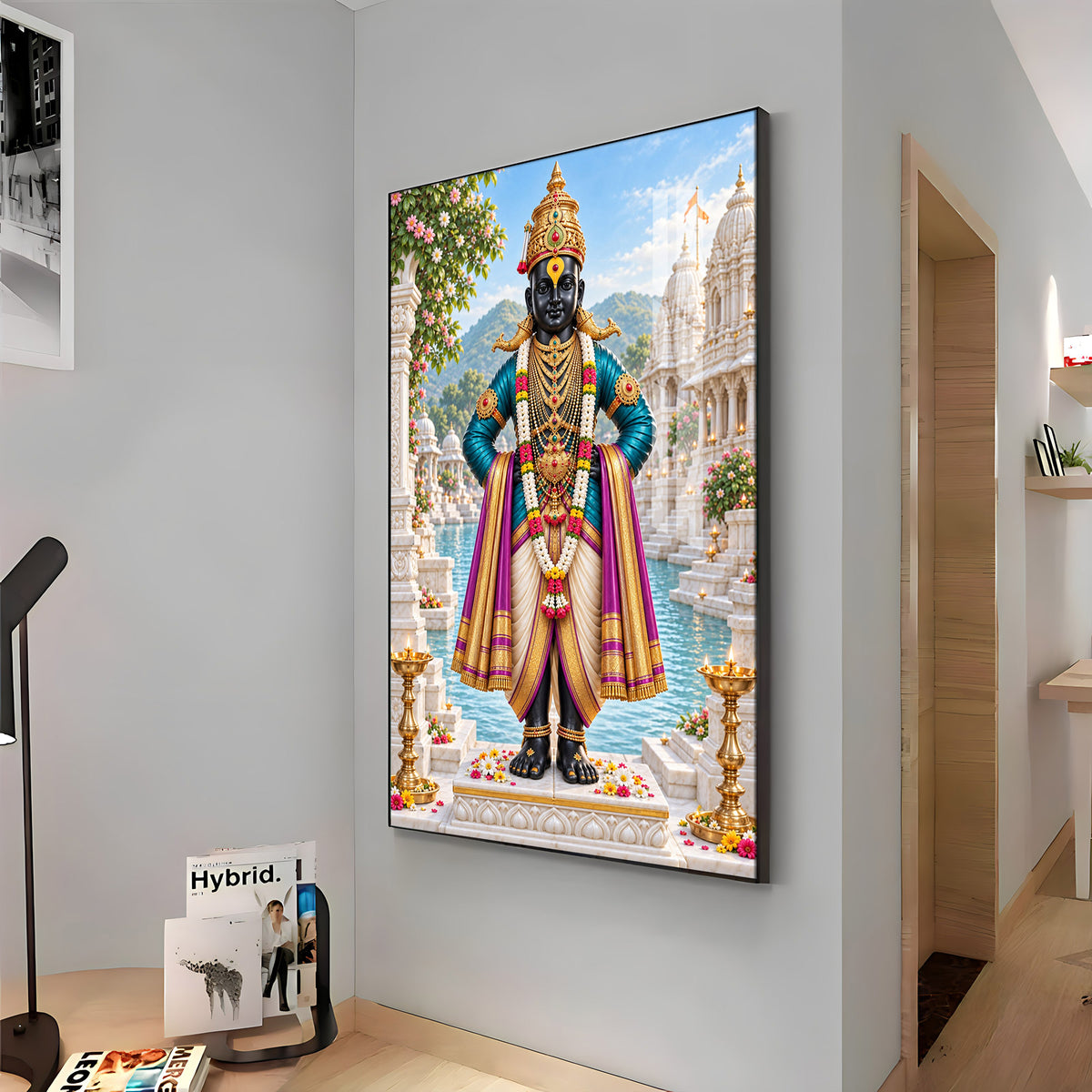 Lord Vitthal Premium Acrylic Vertical Wall Art