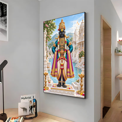 Lord Vitthal Premium Acrylic Vertical Wall Art