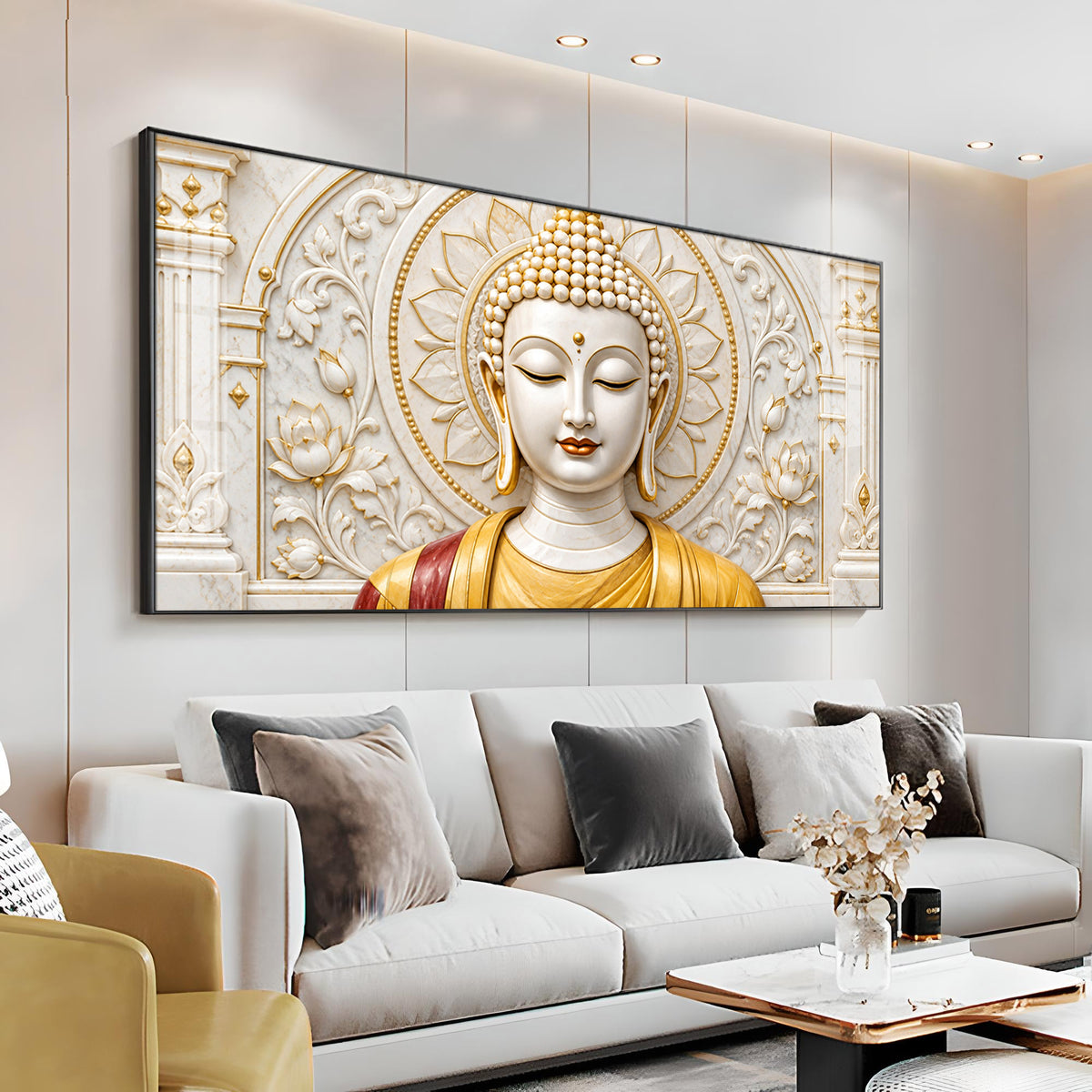 Peaceful Buddha Premium Acrylic Horizontal Wall Art