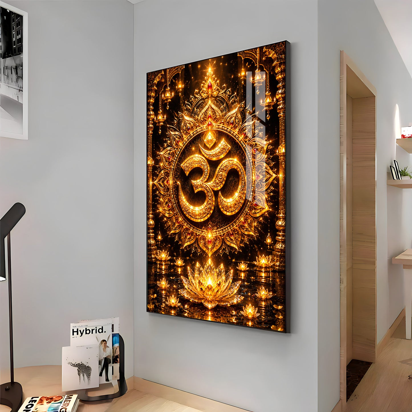 Om Symbol Premium Acrylic Vertical Wall Art
