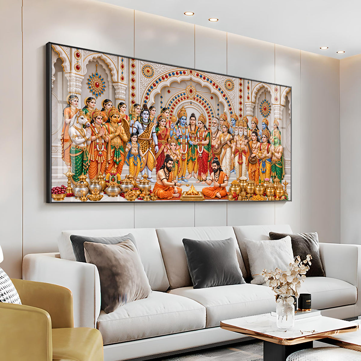 Divine Srinivasa Kalyanam Premium Acrylic Horizontal Wall Art