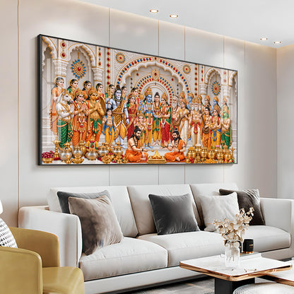 Divine Srinivasa Kalyanam Premium Acrylic Horizontal Wall Art