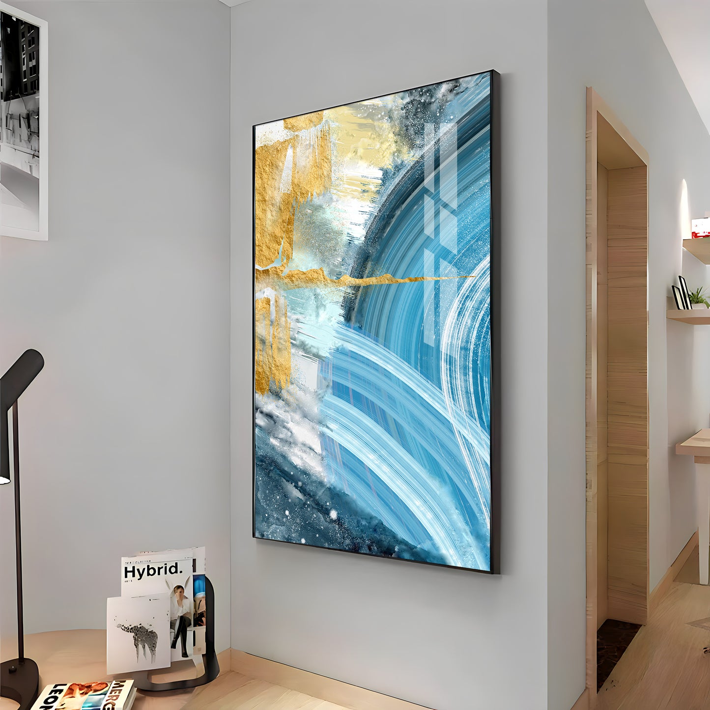 Celestial Wave Premium Acrylic Vertical Wall Art