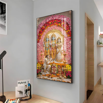 Ram Darbar Premium Acrylic Vertical Wall Art