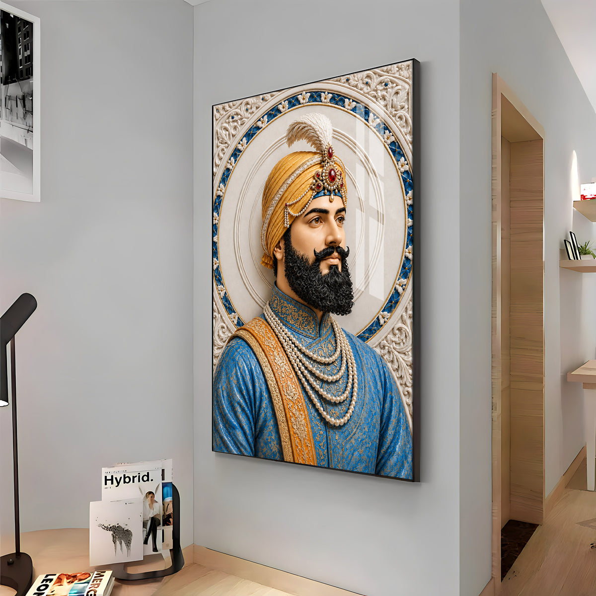 Divine Guru Gobind Singh Ji Premium Acrylic Vertical Wall Art