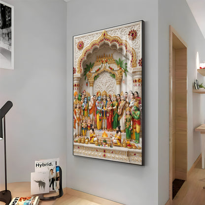 Jay Shri Ram Darbar Premium Acrylic Vertical Wall Art