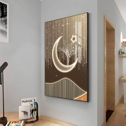 Half Moon Premium Acrylic Vertical Wall Art