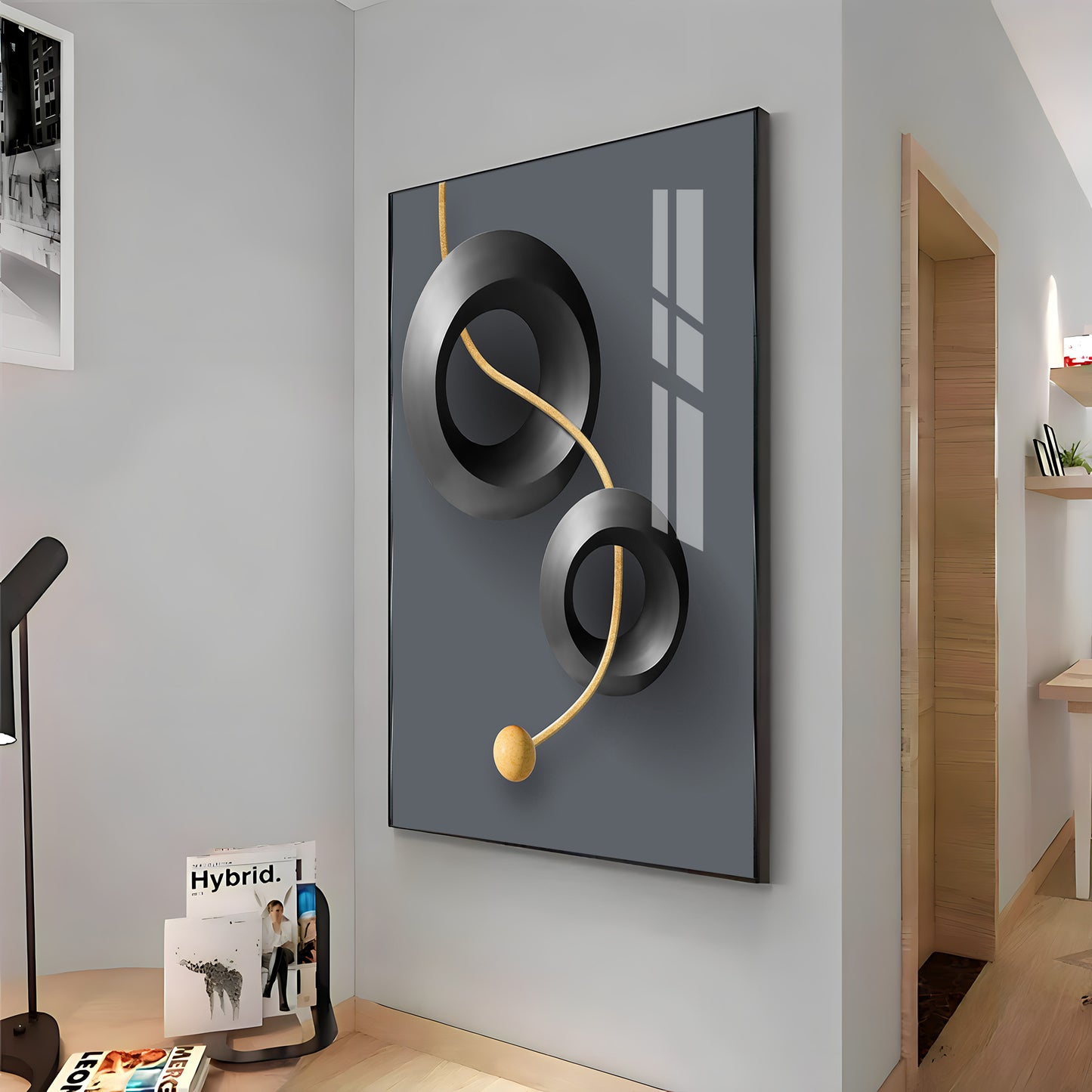 Aerial Rings Premium Acrylic Vertical Wall Art