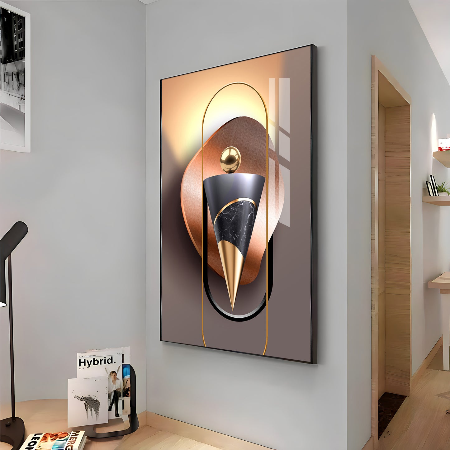 Visualization Of Geometric Premium Acrylic Vertical Wall Art