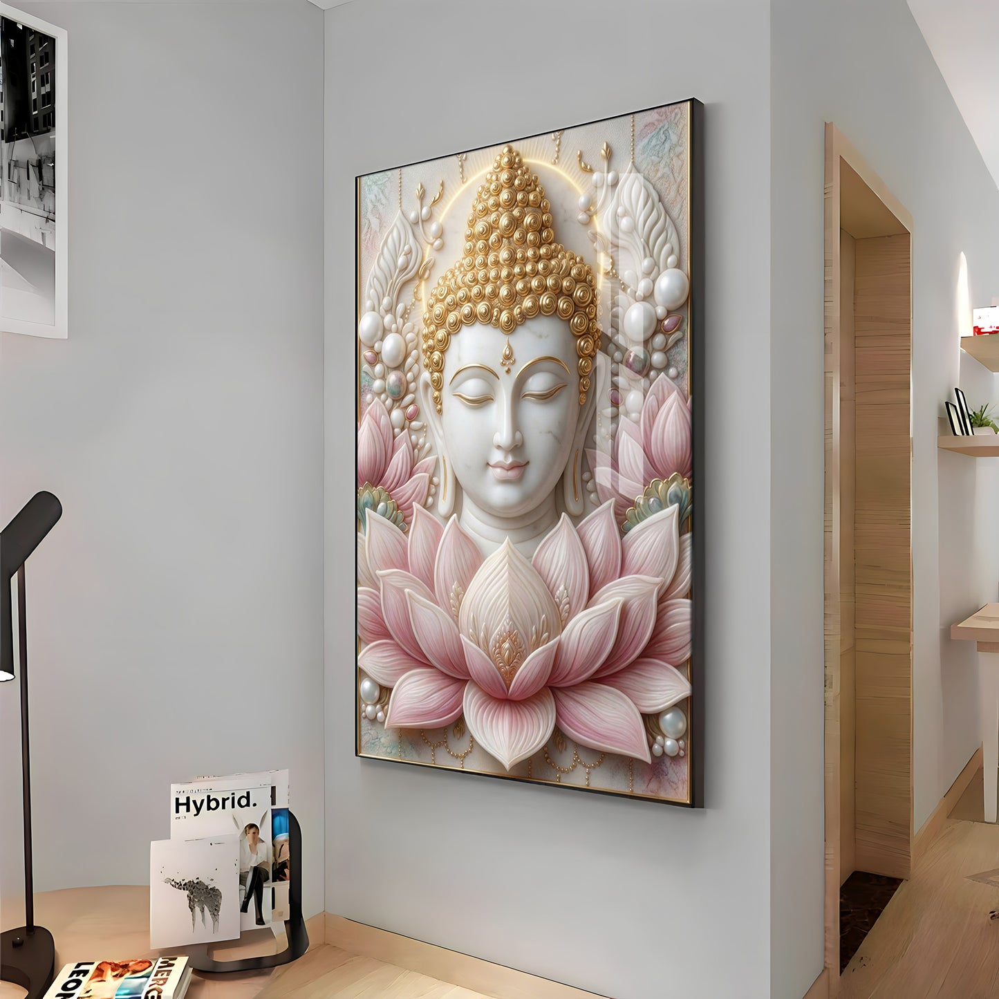 Deities Buddha Premium Acrylic Vertical Wall Art