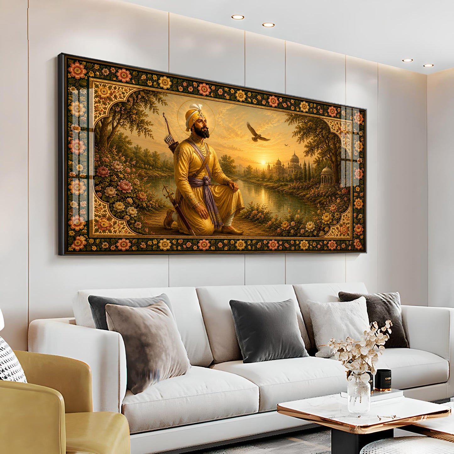 Guru Gobind Singh Ji Premium Acrylic Horizontal Wall Art