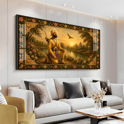 Guru Gobind Singh Ji Premium Acrylic Horizontal Wall Art