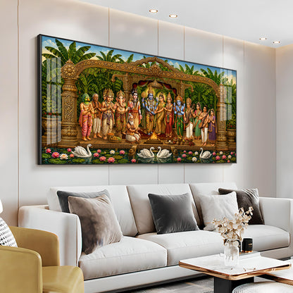 Hindu Deities Srinivasa Kalyanam Premium Acrylic Horizontal Wall Art