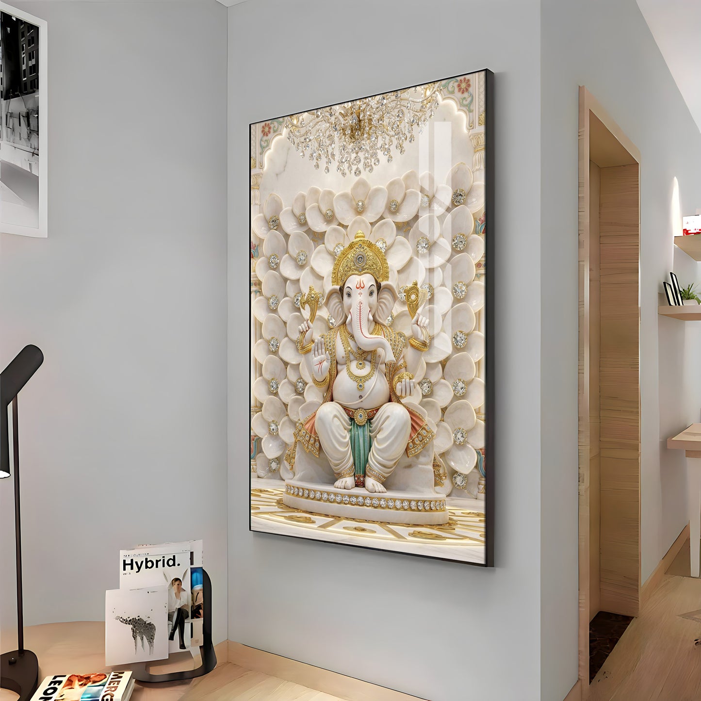 New Beginnings With Ganesh Ji Premium Acrylic Vertical Wall Art