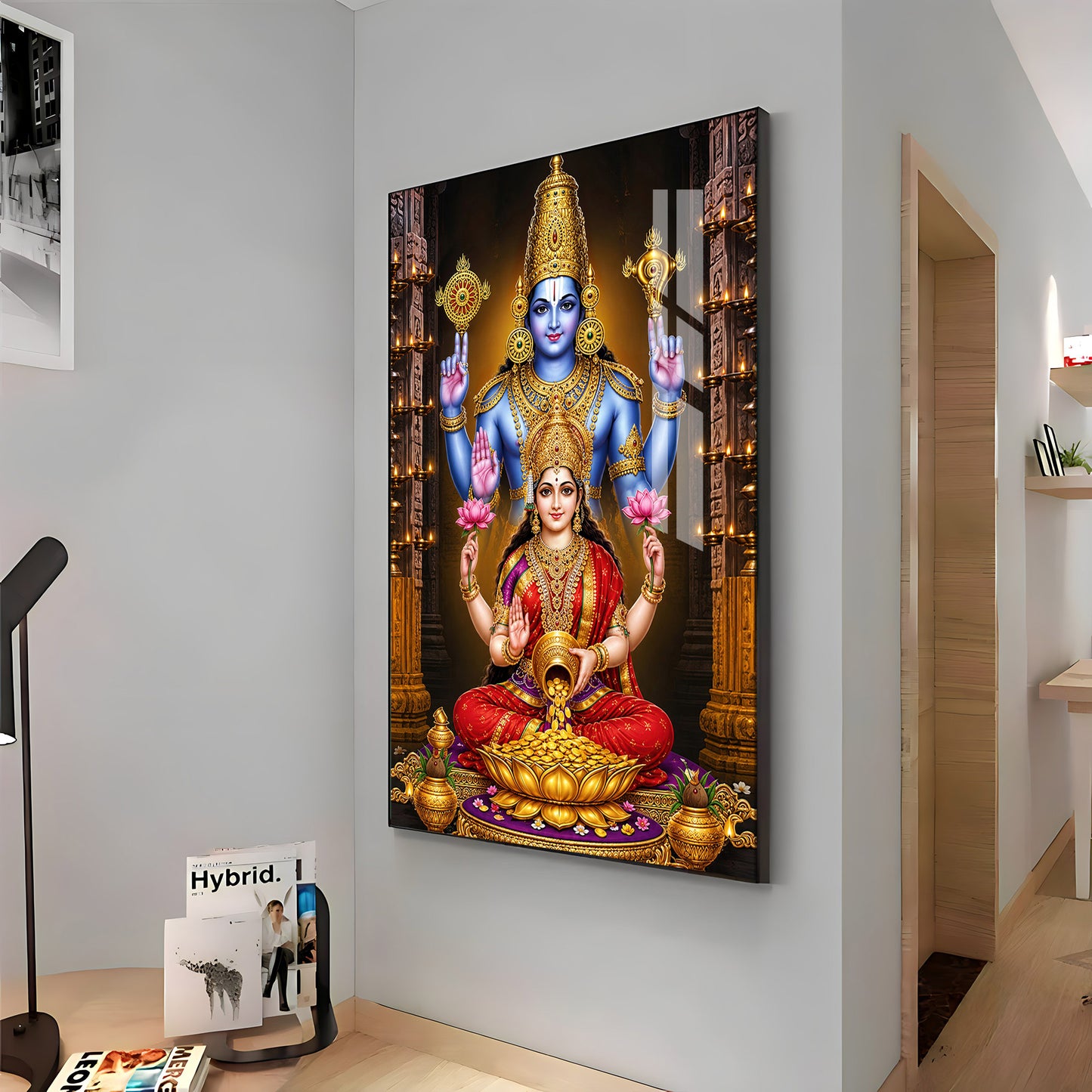 Lord Venkateswara Swamy Premium Acrylic Vertical Wall Art