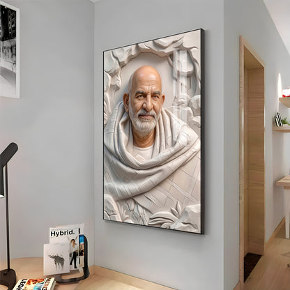 Neem Karoli Baba Ji Premium Acrylic Vertical Wall Art
