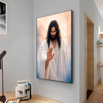 Depicting Jesus Christ Premium Acrylic Vertical Wall Art