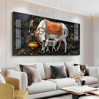 Cozy Cow Companions Premium Acrylic Horizontal Wall Art