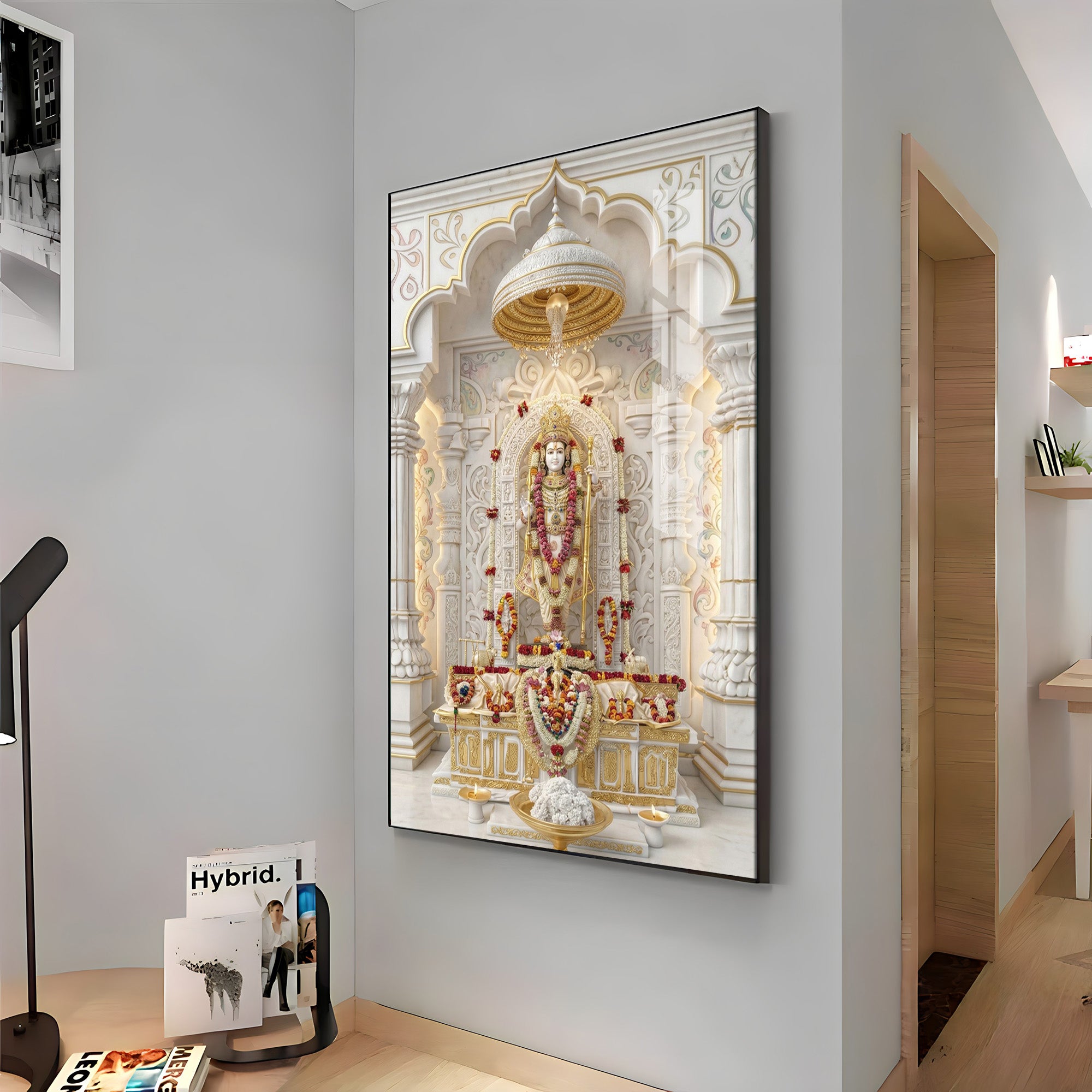 Hindu Deity Rama Premium Acrylic Vertical Wall Art