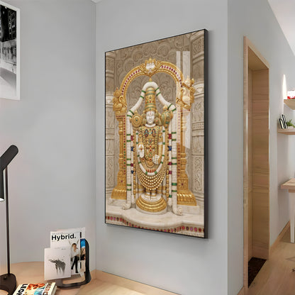 Lord Raja Ram Premium Acrylic Vertical Wall Art
