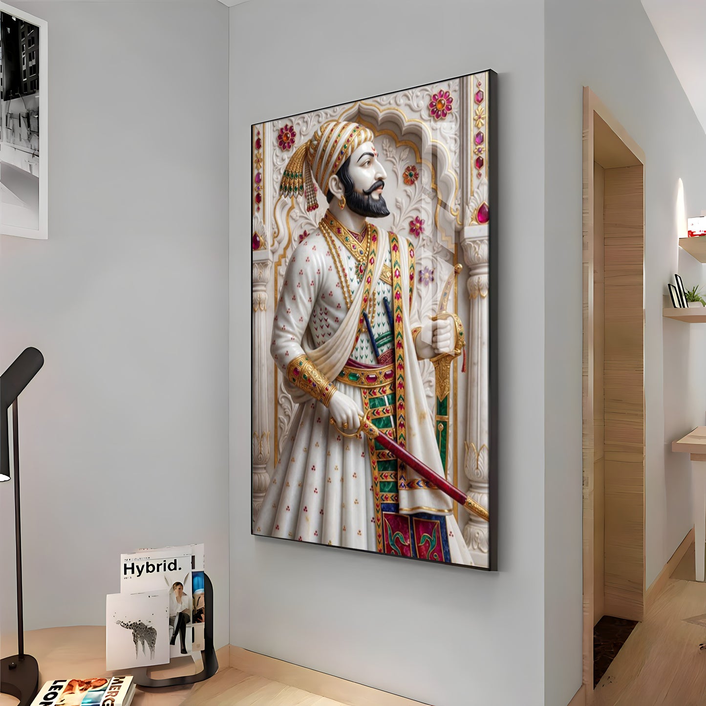 Royal Lagacy of Shivaji Maharaj Premium Acrylic Vertical Wall Art