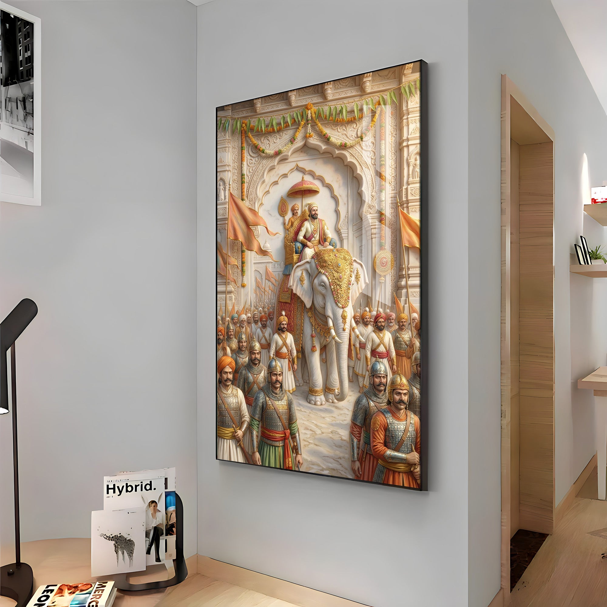 Coronation Of Chhatrapati Shivaji MaharajPremium Acrylic Vertical Wall Art