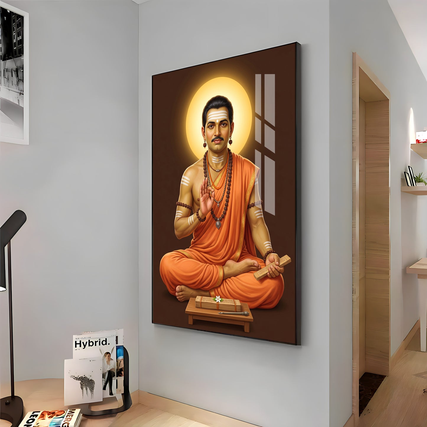 Shri Basaveshwara Premium Acrylic Vertical Wall Art