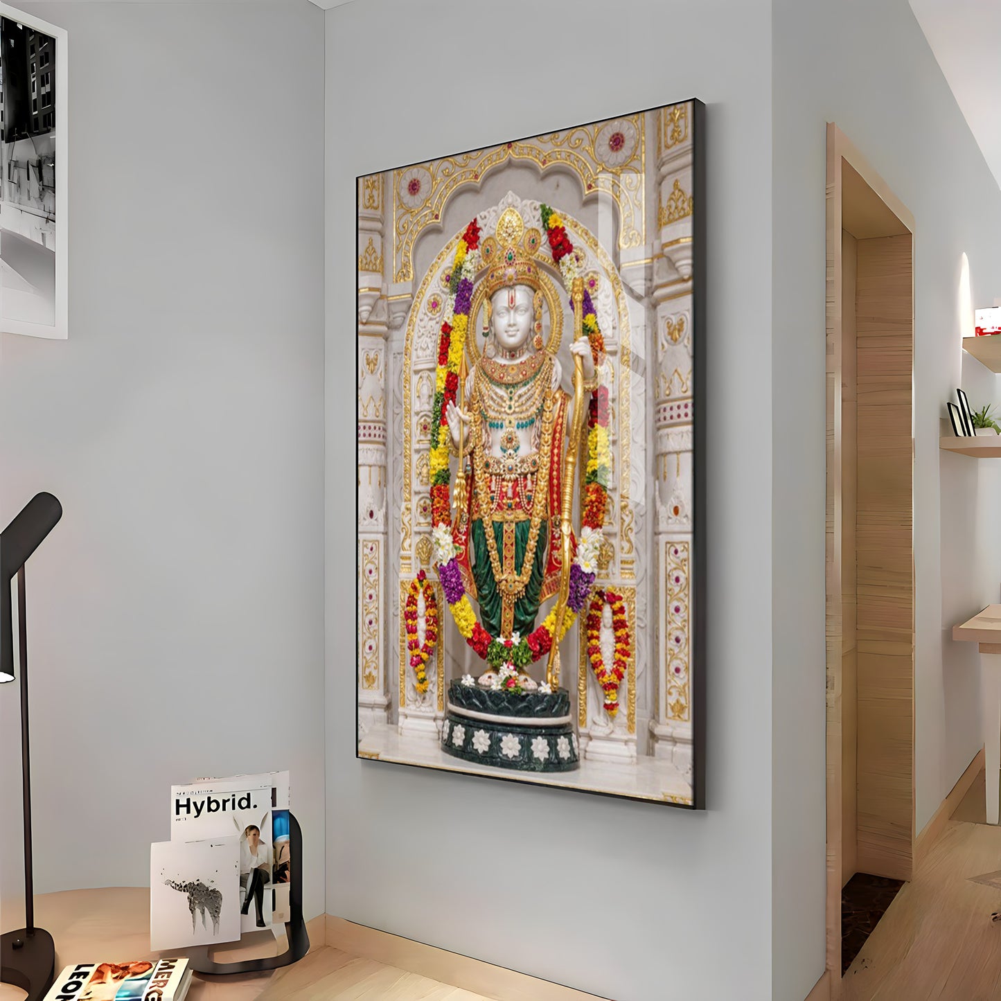 Lord Ram Premium Acrylic Vertical Wall Art
