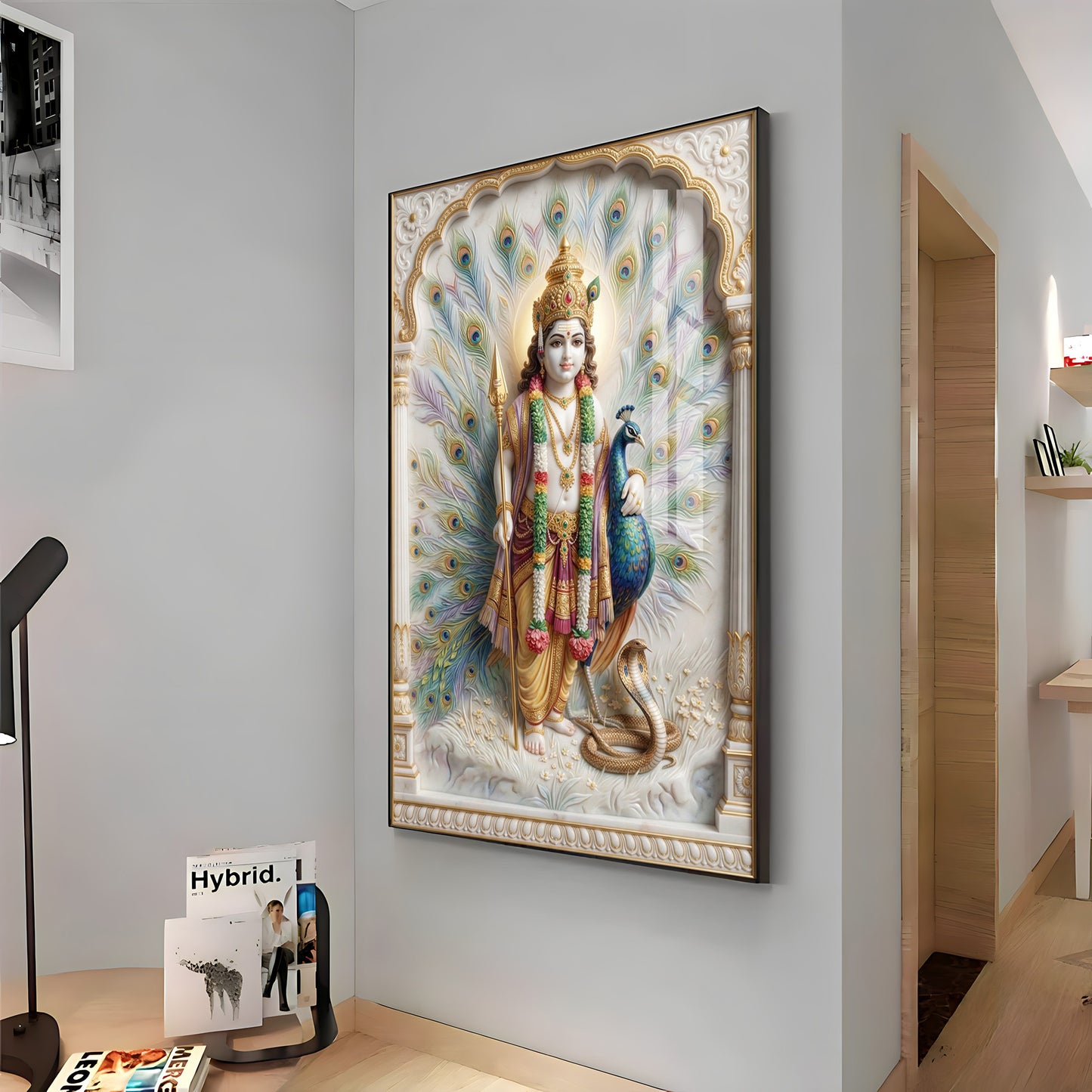 Little Kartikeya Premium Acrylic Vertical Wall Art