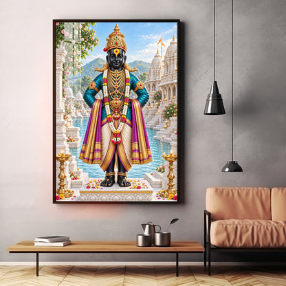 Lord Vitthal Premium Acrylic Vertical Wall Art