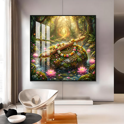 Beautiful Flute Premium Acrylic Square Wall Art