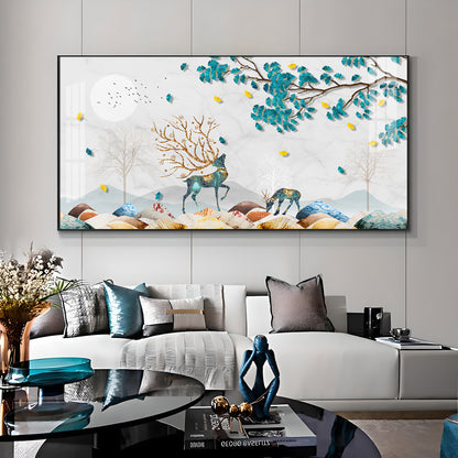 Modern Aesthetic Deer Premium Acrylic Horizontal Wall Art