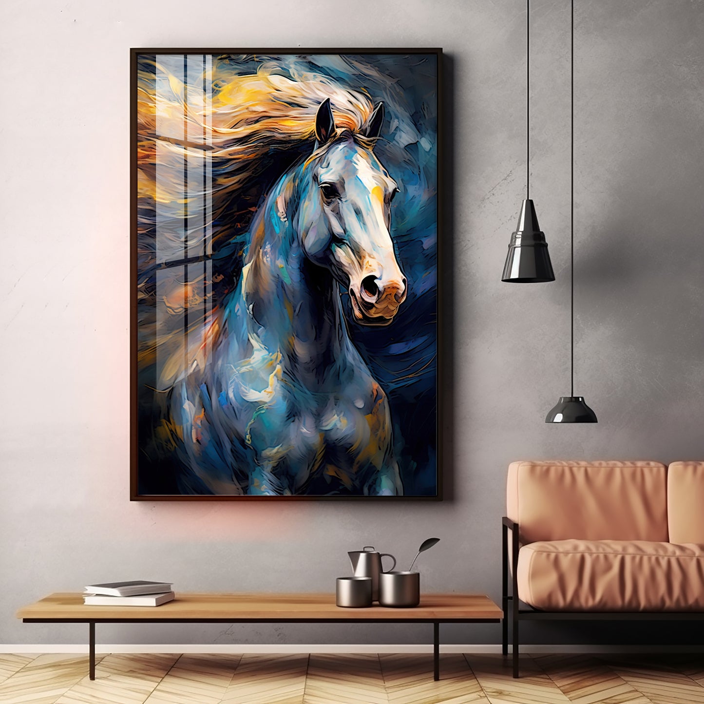 Radiant Horse Premium Acrylic Vertical Wall Art