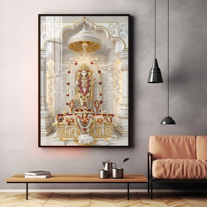 Hindu Deity Rama Premium Acrylic Vertical Wall Art