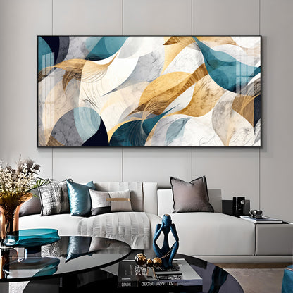 Abstract Waves Premium Acrylic Horizontal Wall Art
