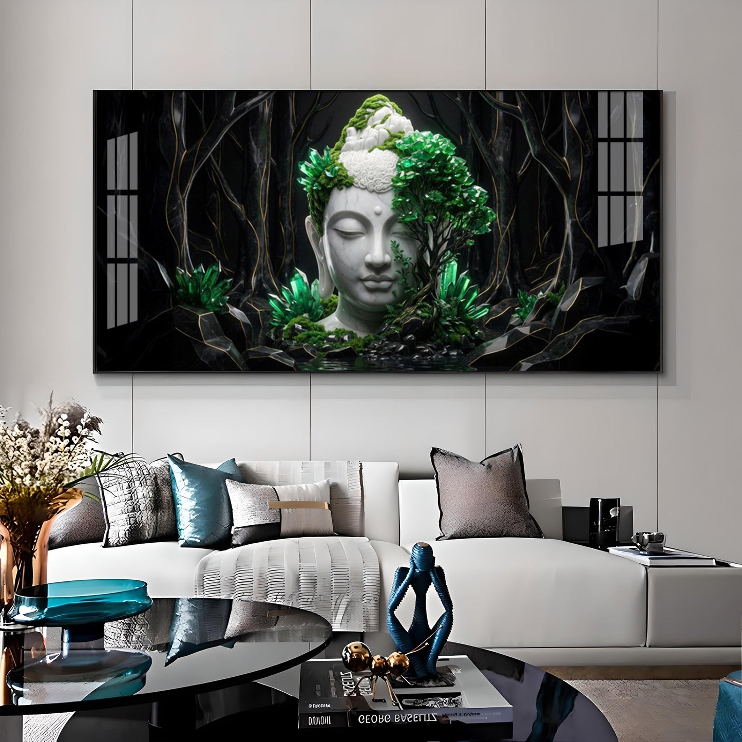 Buddha in Nature Premium Acrylic Horizontal Wall Art
