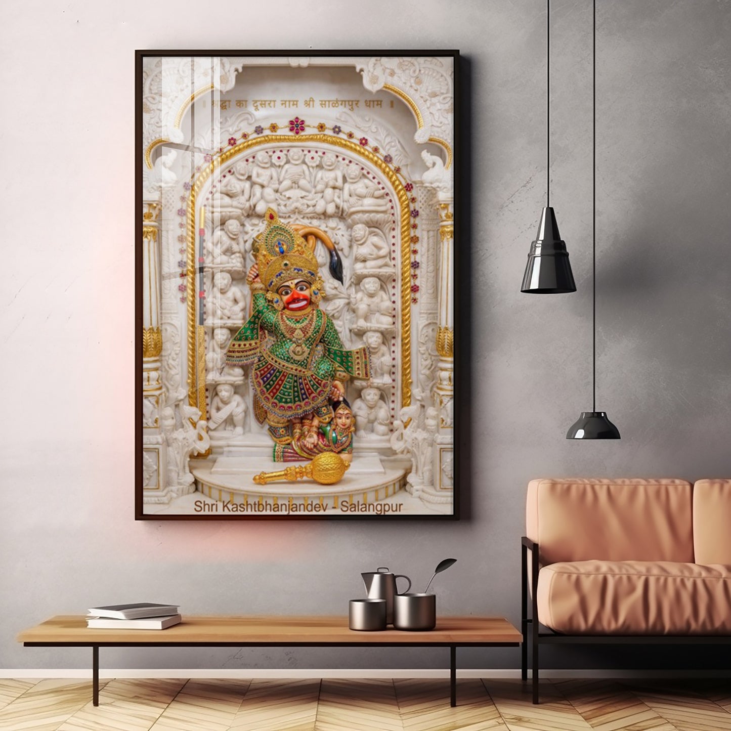 Divine Shri Kashtbhanjandev Premium Acrylic Vertical Wall Art