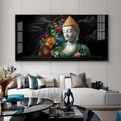 Peace Of Buddha Premium Acrylic Horizontal Wall Art