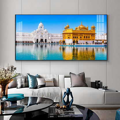 Golden Temple Premium Acrylic Horizontal Wall Art