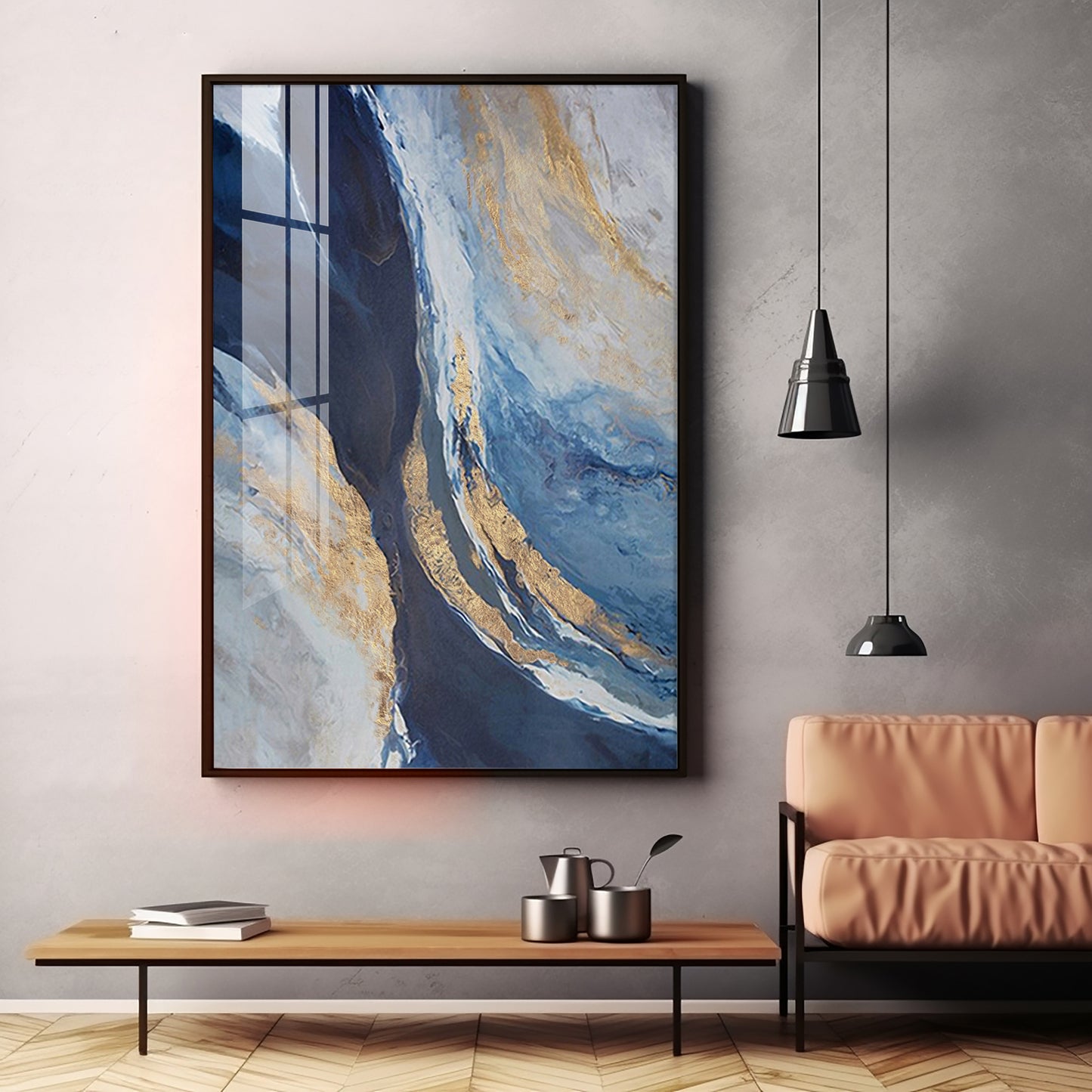 Ocean Magic Abstract Premium Acrylic Vertical Wall Art