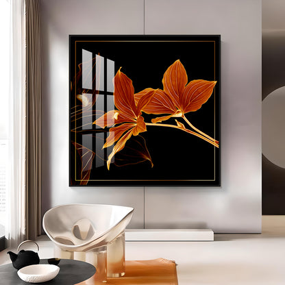 Orange Lily Premium Acrylic Square Wall Art