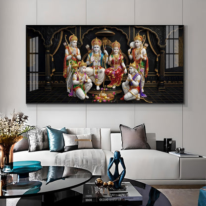 Shree Ram Darbar Premium Acrylic Horizontal Wall Art