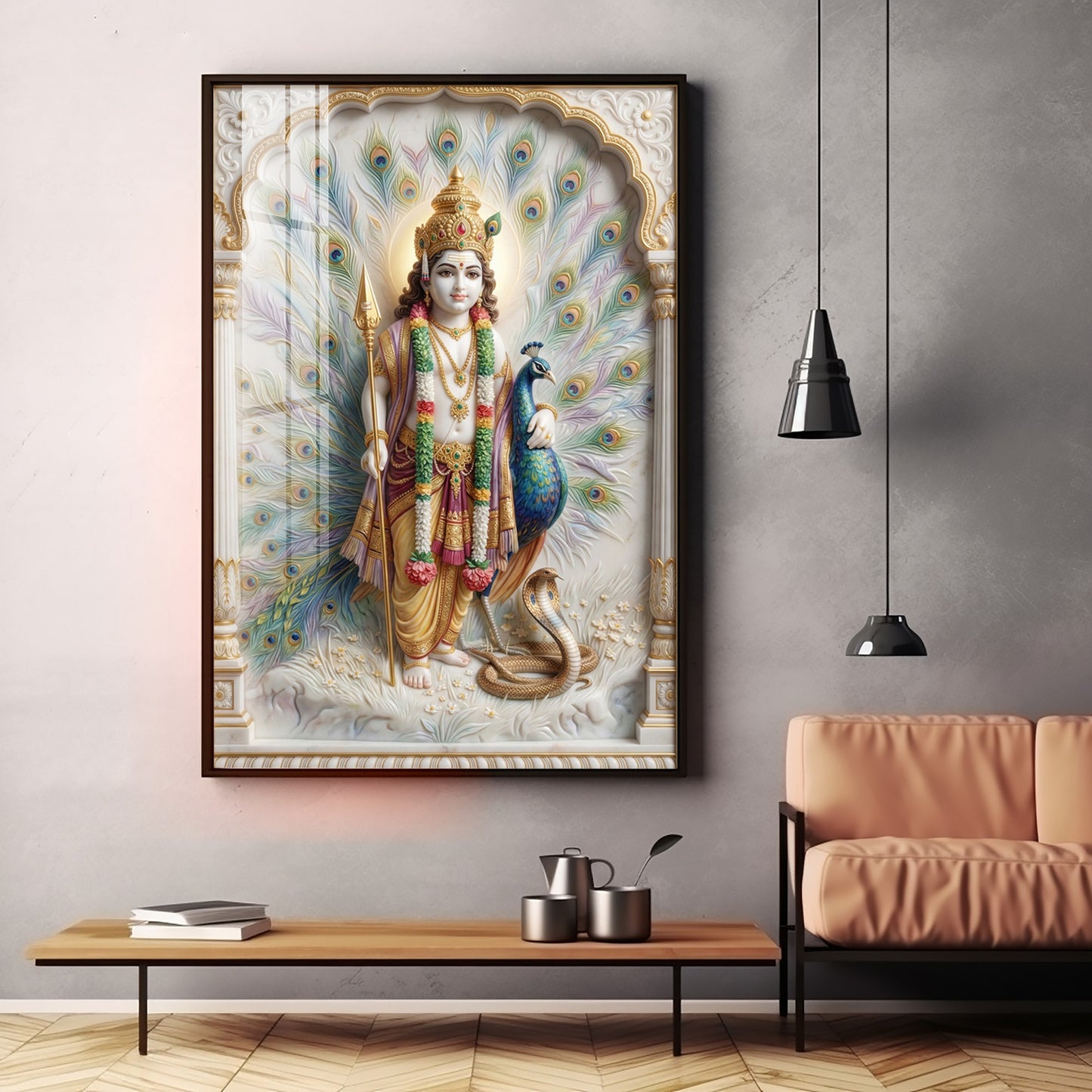 Little Kartikeya Premium Acrylic Vertical Wall Art
