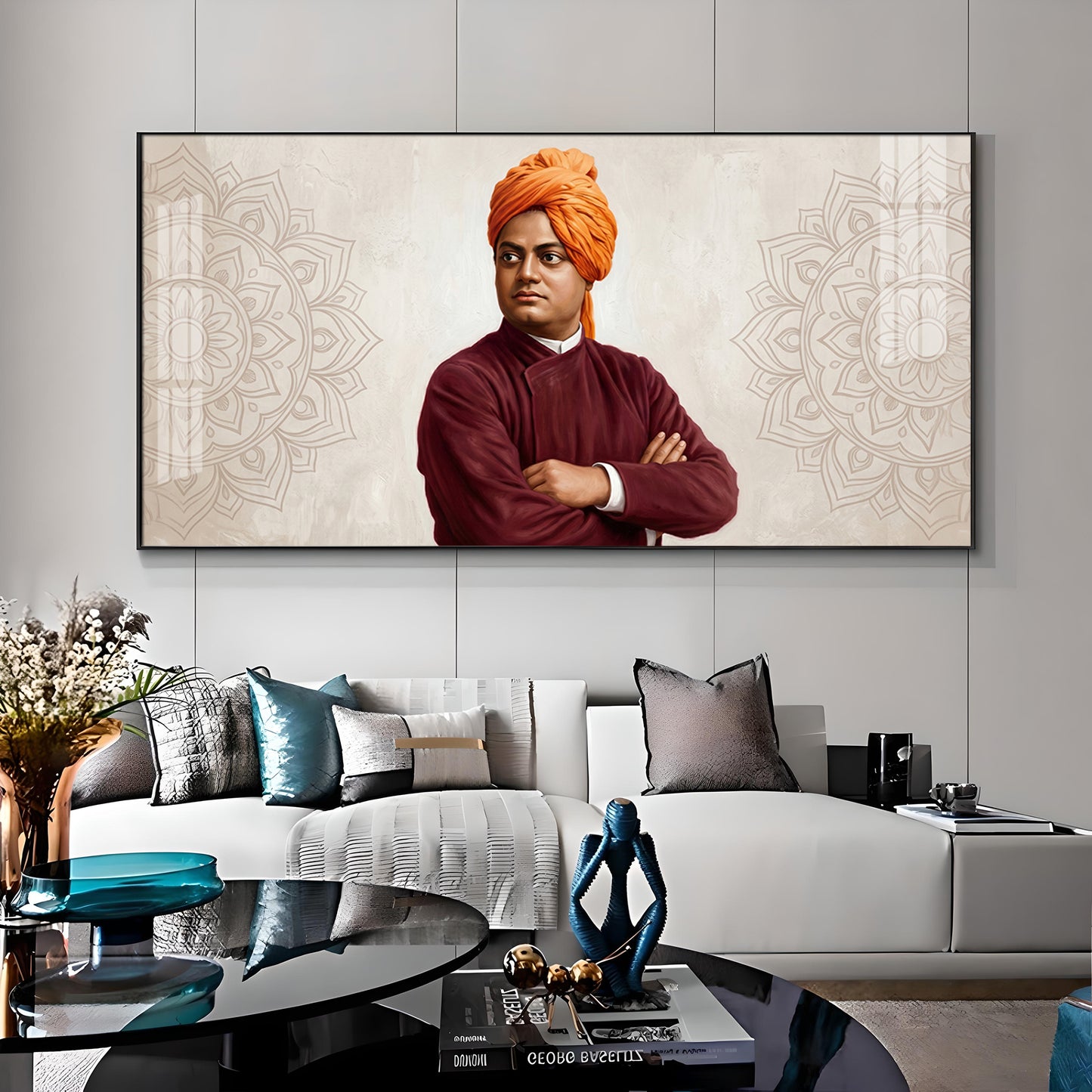 Swami Vivekananda Premium Acrylic Horizontal Wall Art