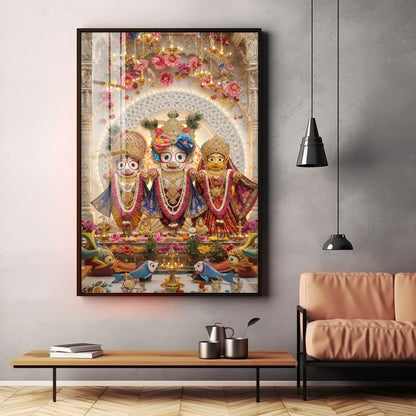 Hindu Jagannath Prabhu Premium Acrylic Vertical Wall Art