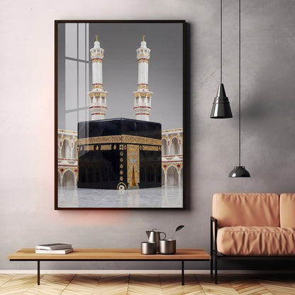 Subhaan Allah Khana Kaba Premium Acrylic Vertical Wall Art