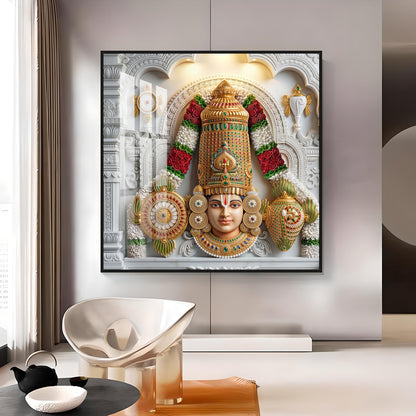 Lord Perumal Premium Acrylic Square Wall Art